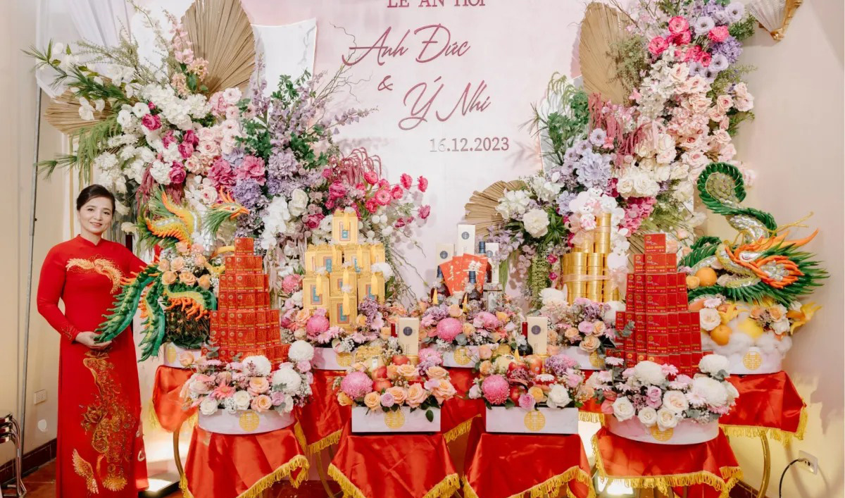Dịch vụ tráp ăn hỏi trọn gói sang trọng và chỉn chu.
